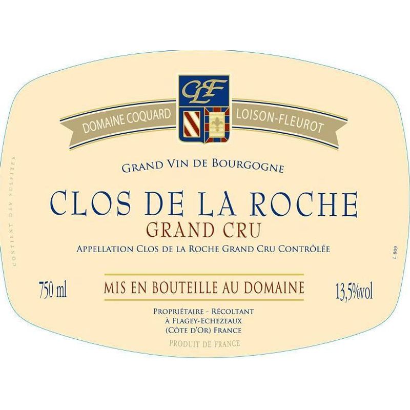2016 Coquard loison fleurot clos de la roche grand cru bottle
