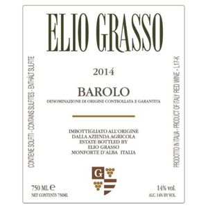 2014 Elio Grasso, Barolo 6x75cl