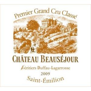 2009 Chateau Beausejour (Duffau-Lagarrosse) Premier Grand Cru Classe B, Saint-Emilion Grand Cru 12x75cl