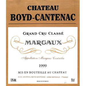 1999 Chateau Boyd-Cantenac 3eme Cru Classe, Margaux 12x75cl