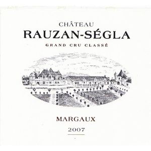 2007 Chateau Rauzan-Segla 2eme Cru Classe, Margaux 12x75cl