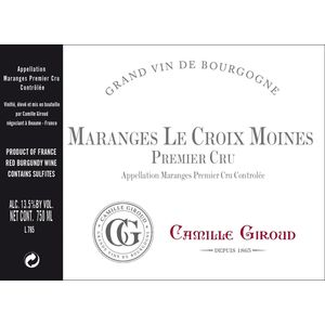 2019 Camille Giroud, Maranges Premier Cru, Le Croix Moines 6x75cl