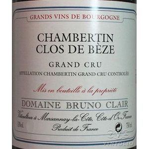 2009 Domaine Bruno Clair, Chambertin-Clos de Beze Grand Cru 12x75cl