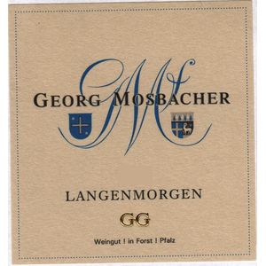 2020 Georg Mosbacher, Langenmorgen GG, Pfalz 6x75cl