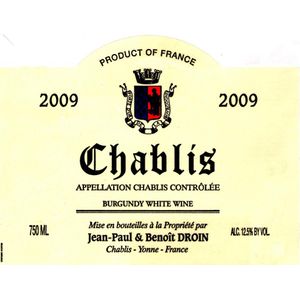 2017 Jean-Paul & Benoit Droin, Chablis 12x75cl