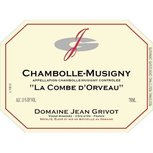 2018 Domaine Jean Grivot, Chambolle-Musigny, La Combe d'Orveau 6x75cl