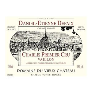 2010 Daniel Etienne Defaix, Chablis Premier Cru, Vaillons 12x75cl