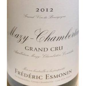 2012 Frederic Esmonin, Mazis-Chambertin Grand Cru 6x75cl