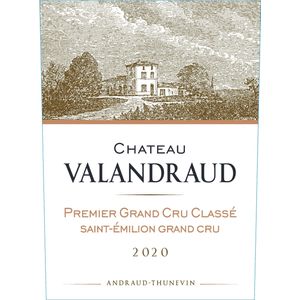2020 Chateau Valandraud Premier Grand Cru Classe B, Saint-Emilion Grand Cru 6x75cl