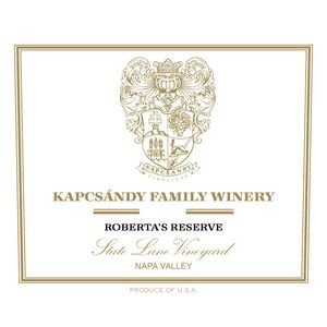 2013 Kapcsandy Family Winery, Roberta's Reserve, Yountville 3x75cl