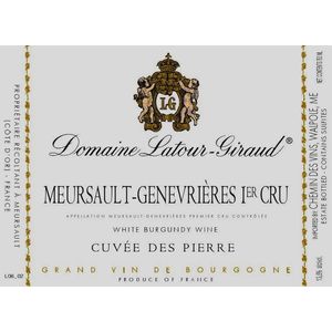 2022 Domaine Latour Giraud, Meursault Premier Cru, Genevrieres Pierres 6x75cl