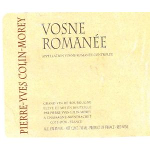 2022 Pierre-Yves Colin-Morey, Vosne-Romanee 6x75cl