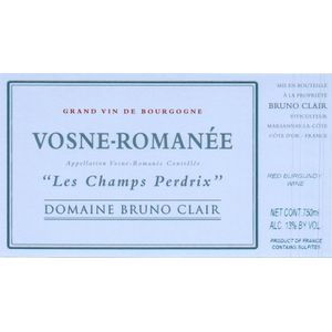 2015 Domaine Bruno Clair, Vosne-Romanee, Aux Champs Perdrix 6x75cl