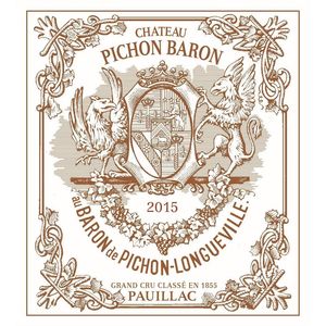 2015 Chateau Pichon Baron 2eme Cru Classe, Pauillac 6x75cl