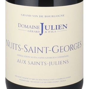 2019 Domaine Gerard Julien & Fils, Nuits-Saint-Georges, Aux Saints-Juliens 6x75cl