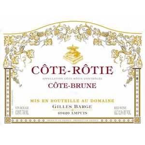 2013 Gilles Barge, Cote Rotie, Brune 6x75cl