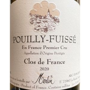 2020 Olivier Merlin, Pouilly-Fuisse Premier Cru, Clos De France 3x150cl