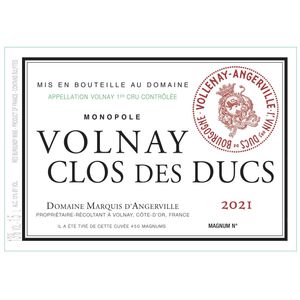 2021 Domaine Marquis d'Angerville, Volnay Premier Cru, Clos des Ducs 6x75cl