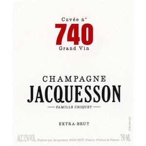 NV Jacquesson, Cuvee 740 Degorgement Tardif 3x150cl