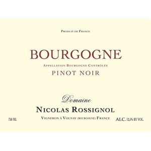 2017 Nicolas Rossignol, Bourgogne, Rouge 6x75cl