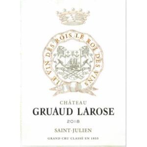 2018 Chateau Gruaud Larose 2eme Cru Classe, Saint-Julien 3x75cl