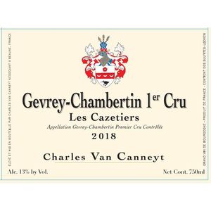 2015 Charles van Canneyt, Gevrey-Chambertin Premier Cru, Les Cazetiers 6x75cl