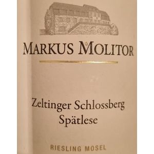 2020 Markus Molitor, Zeltinger Schlossberg Riesling Spatlese Goldkapsel, Mosel 6x75cl