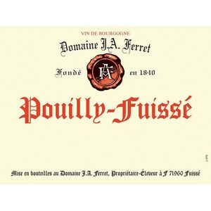 2020 Domaine J. A. Ferret, Pouilly-Fuisse 6x75cl