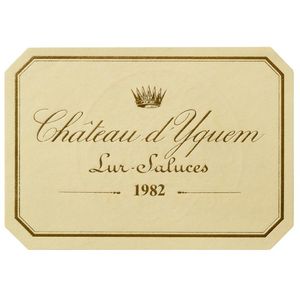 1982 Chateau d'Yquem Premier Cru Superieur, Sauternes 1x75cl