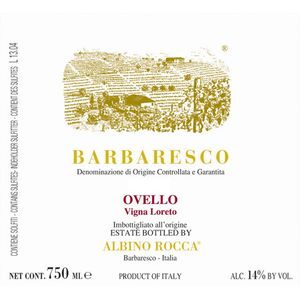 2020 Albino Rocca, Barbaresco, Ovello Vigna Loreto 6x75cl
