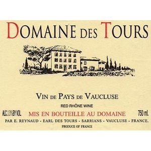 2020 Domaine des Tours, Rouge, Vaucluse 12x75cl