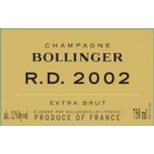 2002 Bollinger, R.D., Champagne 6x75cl