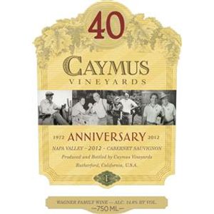 2012 Caymus, 40th Anniversary Cabernet Sauvignon, Napa Valley 12x75cl