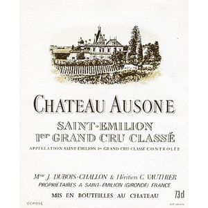2012 Chateau Ausone Premier Grand Cru Classe A, Saint-Emilion Grand Cru 6x75cl