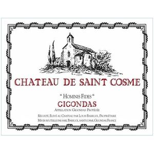 2021 Chateau de Saint Cosme, Gigondas, Hominis Fides 6x75cl
