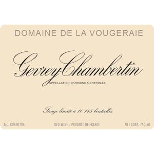 2019 Domaine de la Vougeraie, Gevrey-Chambertin 6x75cl
