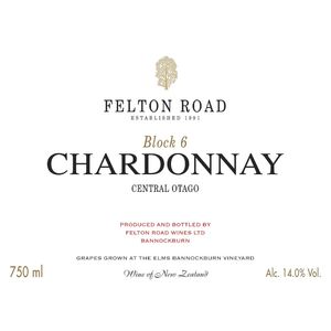 2023 Felton Road, Block 6 Chardonnay, Central Otago 6x75cl