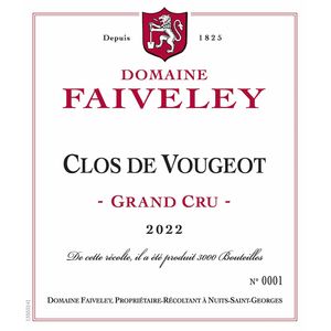 2022 Domaine Faiveley, Clos de Vougeot Grand Cru 6x75cl