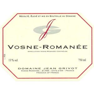 2018 Domaine Jean Grivot, Vosne-Romanee 12x75cl