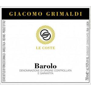 1997 Giacomo Grimaldi, Barolo, Le Coste Coste 12x75cl