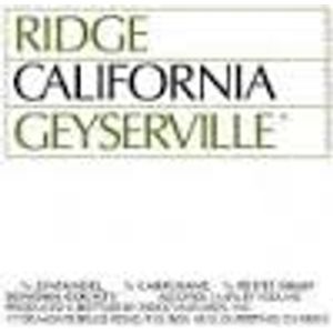 2012 Ridge, Geyserville, Alexander Valley 12x75cl