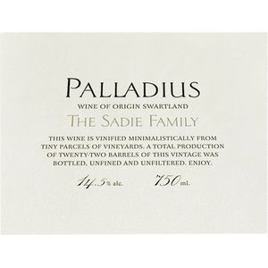 2020 The Sadie Family, Palladius, Swartland 6x75cl