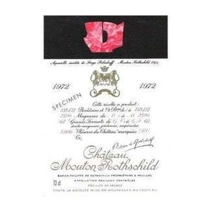 1972 Chateau Mouton Rothschild 2eme Cru Classe, Pauillac 12x75cl