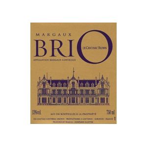 2018 BriO de Cantenac Brown, Margaux 6x75cl