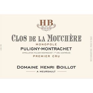 2019 Domaine Henri Boillot, Puligny-Montrachet Premier Cru, Clos de la Mouchere 6x75cl