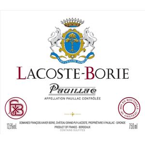 2018 Lacoste-Borie, Pauillac 6x75cl