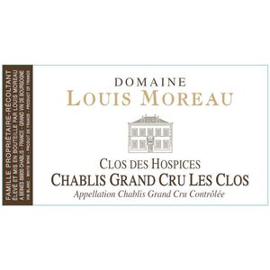2011 Domaine Louis Moreau, Chablis Grand Cru, Les Clos Clos des Hospices 6x75cl