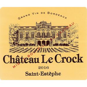 2016 Chateau Le Crock, Saint-Estephe 12x75cl
