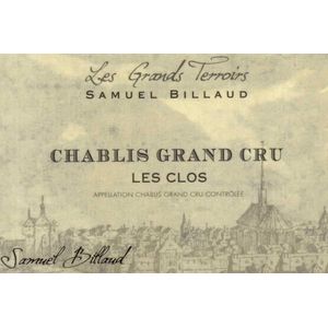 2020 Samuel Billaud, Chablis Grand Cru, Les Clos 6x75cl