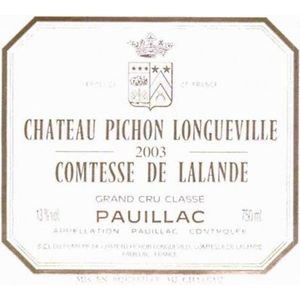 2003 Chateau Pichon Longueville Comtesse de Lalande 2eme Cru Classe, Pauillac 12x75cl